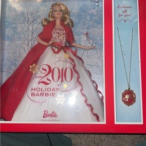 Barbie Holiday Collector Doll in Red, White & Gold Ensemble
